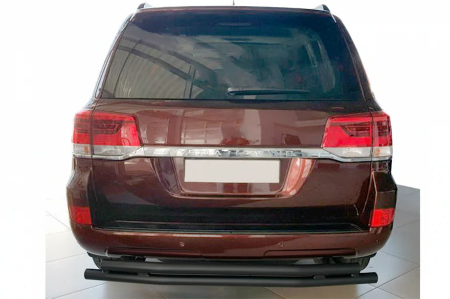 Toyota Land Cruiser 200 2007-2021 Hinterer Unterfahrschutz AK002-double Schwarz (2 Stk., Edelstahl) Foto 2