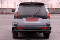 Mitsubishi Pajero Sport 1996-2007 Heckschutz AK005-2 Schwarz (Edelstahl) Foto 2