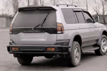 Mitsubishi Pajero Sport 1996-2007 Heckschutz AK005-2 Schwarz (Edelstahl) Foto 1