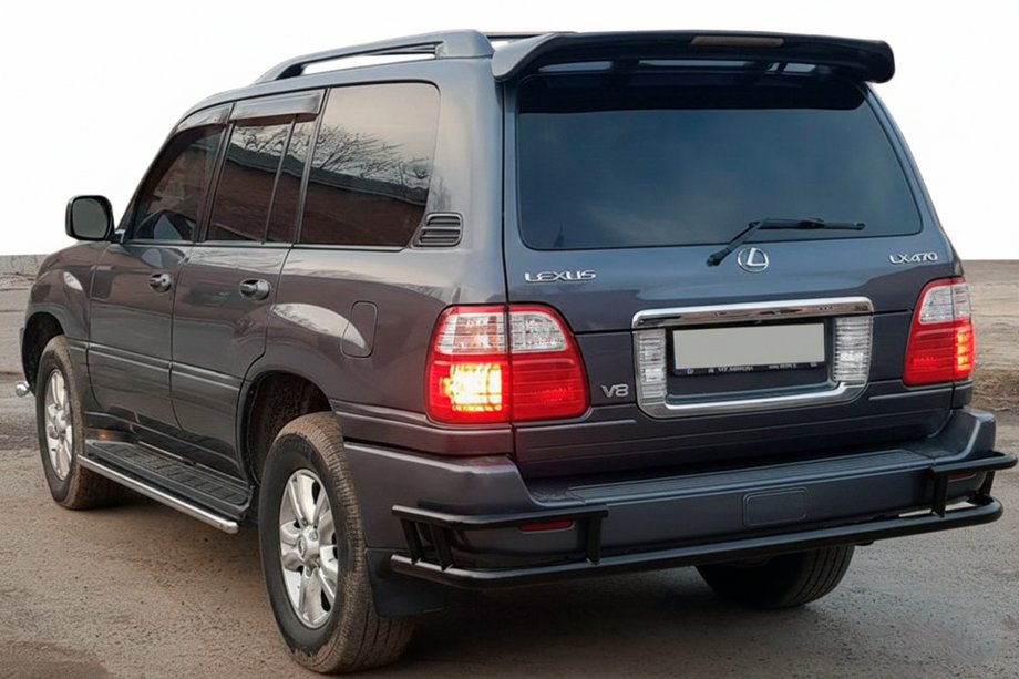Lexus LX470 1998-2007 Heckschutz AK009-15 Schwarz (Edelstahl) Foto 1