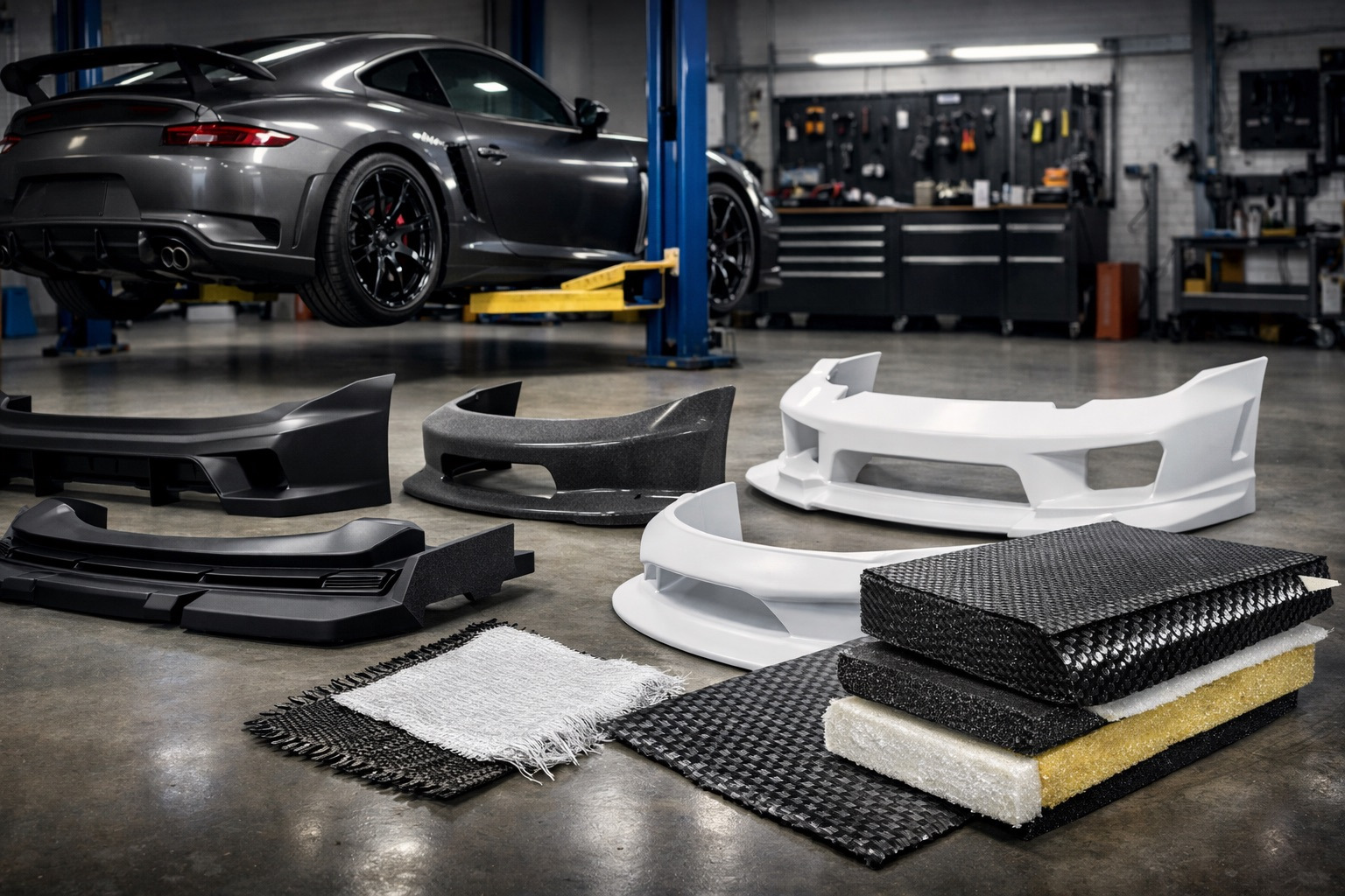 Bodykit, Schweller, Spoiler: Welches Material wählen (ABS vs PP vs FRP vs Carbon) und Risse vermeiden
