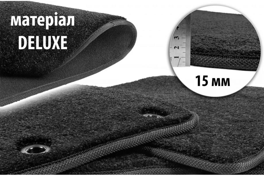 BMW 3 Series E92/E93 2006–2013 Textil Fußmatten Deluxe (Schwarz) Image