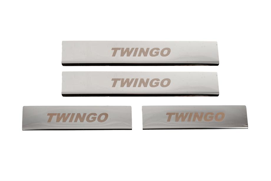 Renault Twingo 2007-2014 Edelstahl Einstiegsleisten Carmos Image