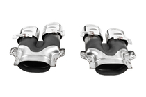 Mercedes E-class W213 2016-2023 Heckdiffusor mit Endrohren E53-Design Silver (für Base) Foto 5