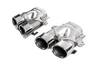 Mercedes E-class W213 2016-2023 Heckdiffusor mit Endrohren E53-Design Silver (für Base) Foto 9