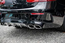 Mercedes E-class coupe C238 2016-2024 Heckdiffusor Black mit Chrome Endrohren (Design AMG63) Foto 1