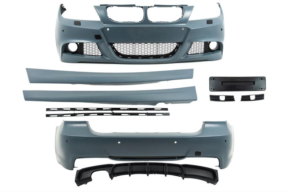 BMW 3 Series E90/E91 2005-2011 M-Sport Bodykit Set (für E90 2008-2011) Doppelendrohr einseitig Foto 4