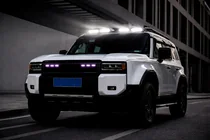 Toyota Land Cruiser Prado 250 2023- LED-Windschutzscheiben-Sonnenblende (Weiß) Foto 3