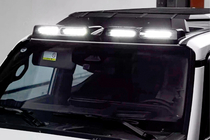 Toyota Land Cruiser Prado 250 2023- Frontscheiben-Sonnenblende mit LED (Schwarz) Foto 1