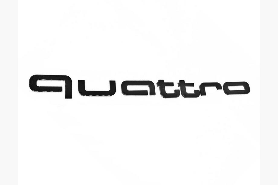 Audi Quattro Black Schriftzug Foto 1