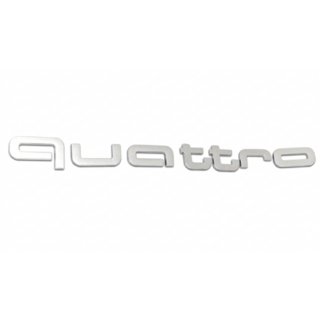 Quattro Grey Schriftzug Emblem Foto 1