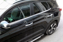 Hyundai Tucson TL 2016-2021 Fensterunterkante Zierleisten Edelstahl (4 Stk) Carmos - Türkischer Edelstahl Foto 1