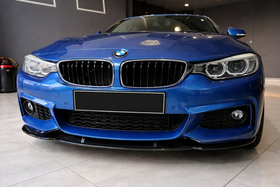 BMW 4 Series F32/F33/F36 2012-2020 Frontstoßstangenlippe Lip EuroCap (für M-Sport, 2014-2017, Hochglanz Schwarz) Image