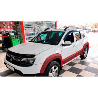 Kotflügelverbreiterungen mit Zierleisten EuroCap (12 Stk., glatt, schwarz matt, ABS) Dacia Duster 2008-2018 Foto 1