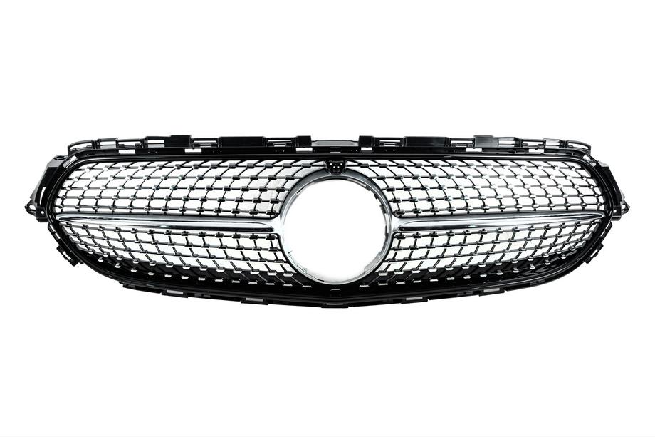 Mercedes E-class W213 2016-2023 Frontgrill Diamond Silver (für Base, 2020-2023) Foto 1