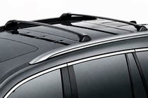 Acura MDX 2013-2020 Dachträger Quertraversen für integrierte Reling OEM (2 Stk.) Schwarz Foto 1
