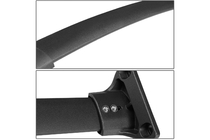 Acura MDX 2013-2020 Dachträger Quertraversen für integrierte Reling OEM (2 Stk.) Schwarz Foto 9