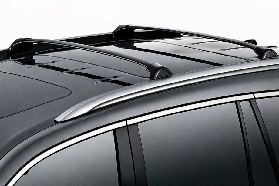 Acura MDX 2013-2020 Dachträger Quertraversen für integrierte Reling OEM (2 Stk.) Schwarz Image