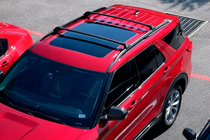 Ford Explorer 2019- Dachträger-Querträger für integrierte Reling OEM (2019-2023, 2 Stk.) Schwarz Foto 1
