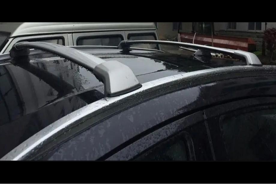 Honda HR-V 2014-2021 Dachträger Quertraversen für integrierte Reling OEM (2 Stk.) Schwarz Image