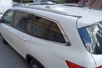 Honda Pilot 2015-2022 Dachträger Quertraversen für integrierte Reling OEM (2 Stk.) Schwarz Foto 1