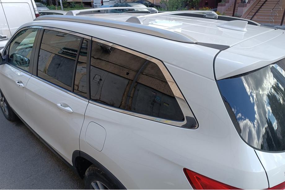 Honda Pilot 2015-2022 Dachträger Quertraversen für integrierte Reling OEM (2 Stk.) Schwarz Image