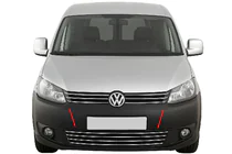 Volkswagen Caddy 2010-2015 Einteiliger Edelstahl-Kühlergrill für Stoßstange Foto 1