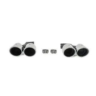 Auspuffblenden Silver im X4M F98 (V2) Stil Foto 2