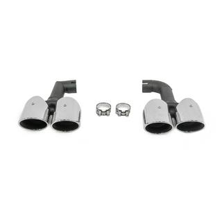 Auspuffblenden Silver im X4M F98 (V2) Stil Foto 1