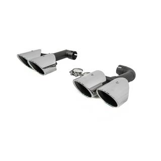 Auspuffblenden Silver im X4M F98 (V2) Stil Foto 4
