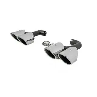 Auspuffblenden Silver im X4M F98 (V2) Stil Foto 4
