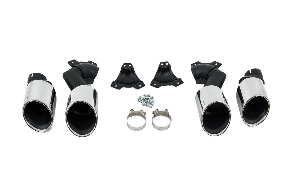 BMW X6 G06 2019–2027 Auspuffblenden V2 Silver im X6M F96 Style Foto 6