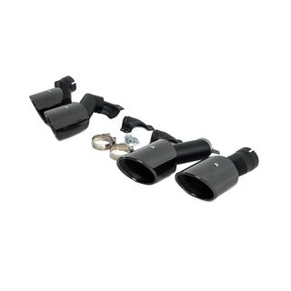 Auspuffendrohre V2 Black im X6M F96-Style Foto 3