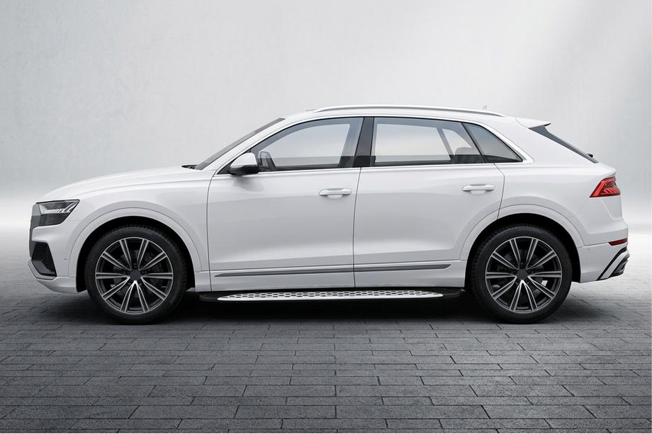 Audi Q8 2018- Trittbretter Shining V1 (2 Stk., Aluminium) Image