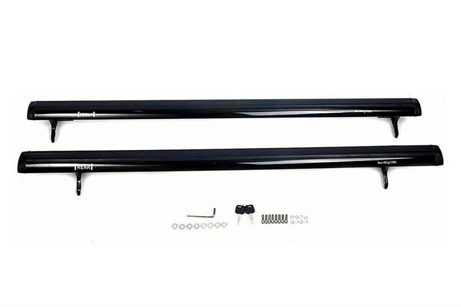 Jeep Compass 2006-2016 Dachträger-Querträger für integrierte Reling OEM (2011-2016, 2 Stk) Schwarz Foto 2