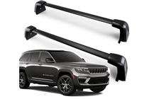 Jeep Grand Cherokee WL 2021- Dachträger Quertraversen für integrierte Reling OEM (2 Stk.) Schwarz Foto 2