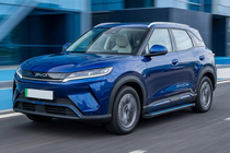 BYD Atto 2/Yuan Up 2024– Trittbretter Maya Blue (2 Stk., Aluminium) Foto 1