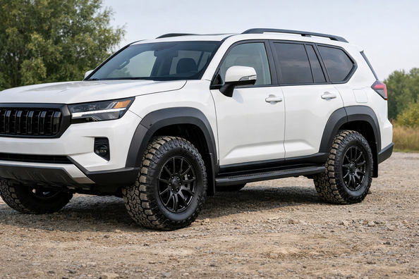 Toyota Land Cruiser Prado 250: Gegen Schmutz an den Seiten und schmale Radläufe