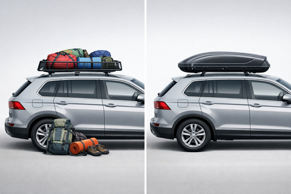 Wann ein Dachkorb besser ist als eine Dachbox – und wann nicht