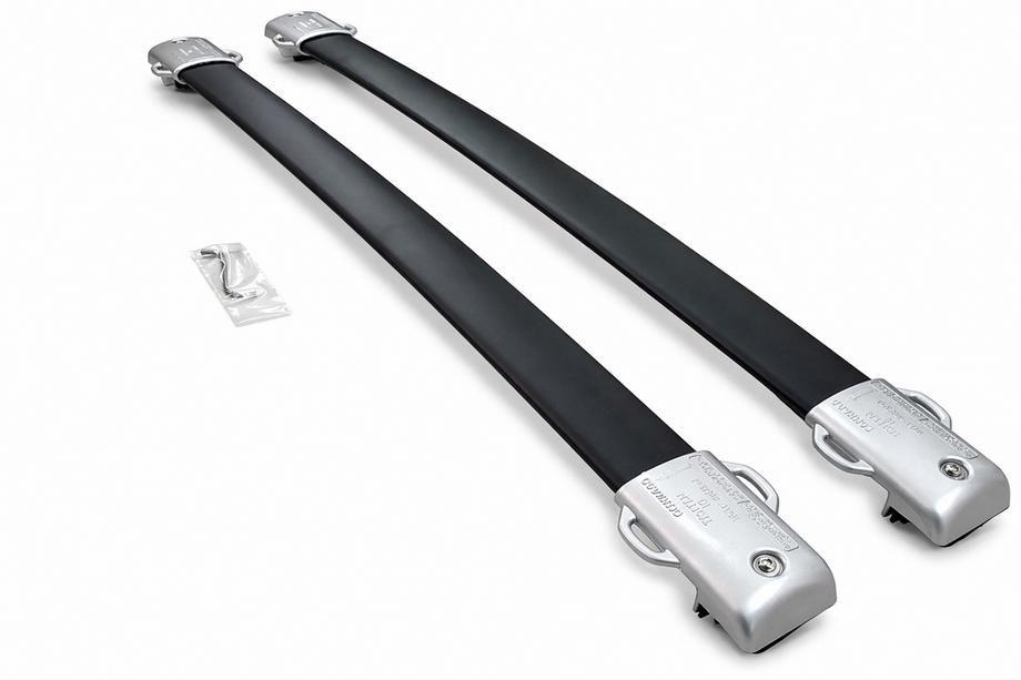 Lexus GX460 2009-2023 Dachträger Quertraversen für integrierte Reling OEM (2 Stk.) Schwarz Foto 2