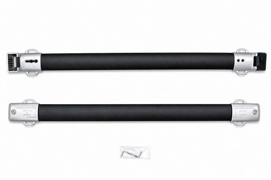 Lexus GX460 2009-2023 Dachträger Quertraversen für integrierte Reling OEM (2 Stk.) Schwarz Foto 4