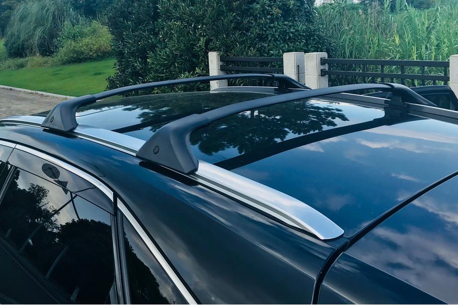 Lexus NX 2014-2021 Dachträger (Querträger) für integrierte Reling OEM (2016-2021, 2 Stk.) Schwarz Foto 1