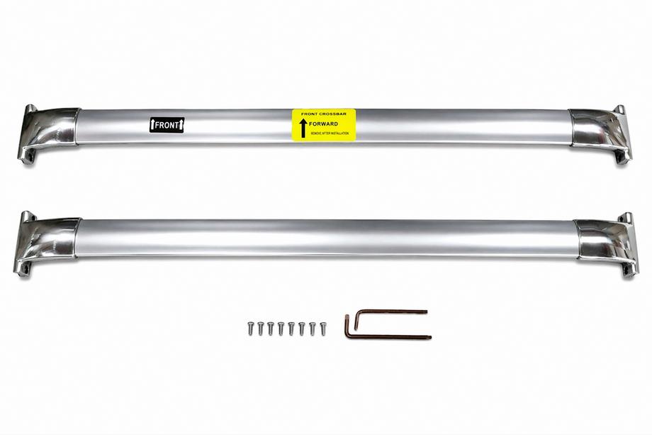 Lexus LX570/450d 2008-2022 Dachträger Quertraversen für integrierte Reling OEM (2 Stk.) Chrom Foto 2