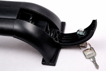 Land Rover Discovery III 2004–2009 Dachträger Quertraversen für integrierte Reling OEM (2 Stk.) Schwarz Foto 8