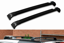 Land Rover Discovery IV 2009-2017 Dachträger Quertraversen für integrierte Reling OEM (2 Stk.) Schwarz Foto 7