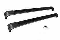Land Rover Discovery IV 2009-2017 Dachträger Quertraversen für integrierte Reling OEM (2 Stk.) Schwarz Foto 11
