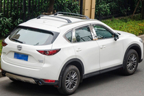 Mazda CX-5 2017–2025 Dachträger Quertraversen für integrierte Reling OEM (2 Stk.) Schwarz Foto 3