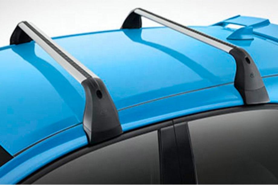 Toyota Corolla 2019- Dachträger-Querträger für integrierte Dachreling OEM (HB, 2 Stk.) Schwarz Foto 6