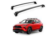 Toyota Yaris/Yaris Cross (XP210) 2020- Dachträger Quertraversen für integrierte Reling OEM (2 Stk.) Schwarz Foto 1