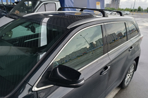Toyota Highlander 2013-2019 Dachträger Quertraversen für integrierte Reling OEM (2 Stk.) Grau Foto 5